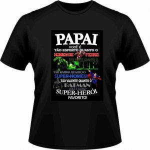 camiseta preta personalizada